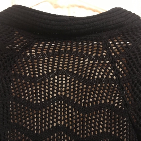 Candies Sweater women’s size xs junior black longer sweater see thru - Picture 9 of 15